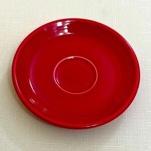 Fiesta Red Saucer Dinnerware Plate